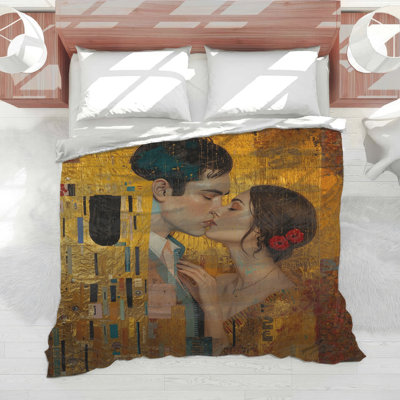 Édredon doré romantique