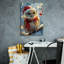 Art mural sur toile The Holiday Aisle® «Owl With Glasses Hat And Shaman (2)» par Momart-496166726