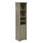 Armoire de rangement pour salle de bain de 64 po de hauteur pour petit espace, armoire sur pied pour salle de bain, bureau à domicile, 4 tablettes réglables et panier à linge, espace de rangement pour les vêtements cachés-1450951604