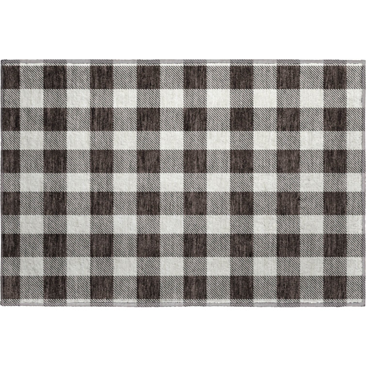 Premium Machine Washable Prisco Black Rug