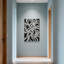 Motif abstrait noir et blanc tendance-679152928