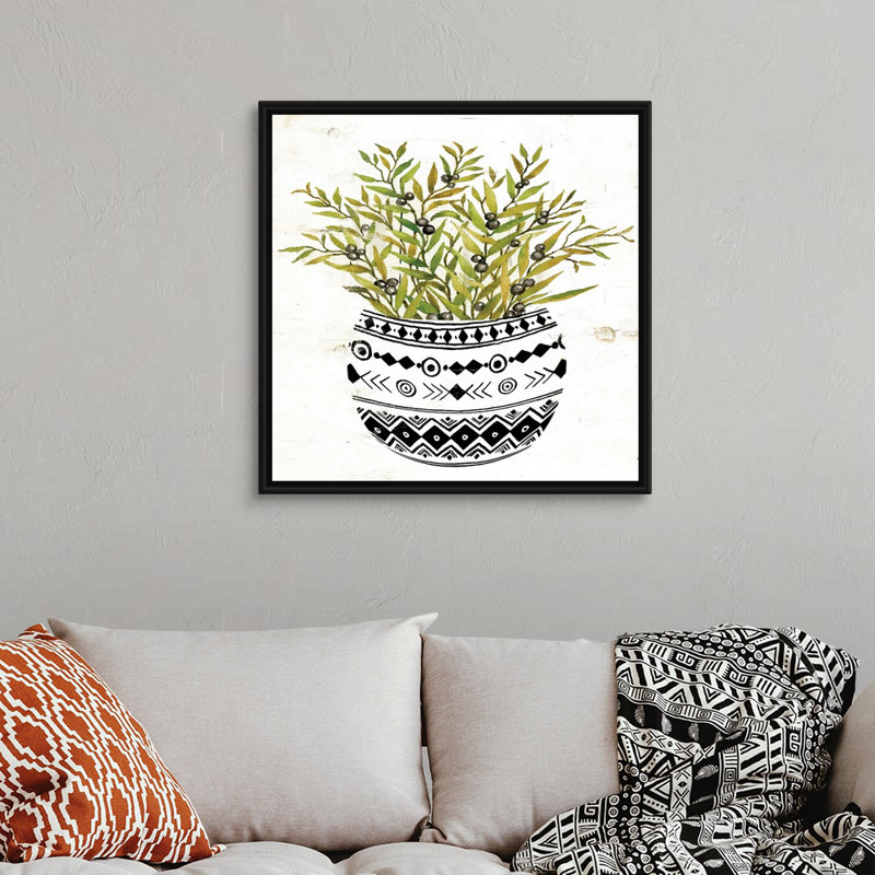 Art mural sur toile Mud, H 30 po x l 30 po x P 1,75 po, Toile avec cadre noir