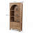 3-Shelf Solid Wood Bookcase with Drawers