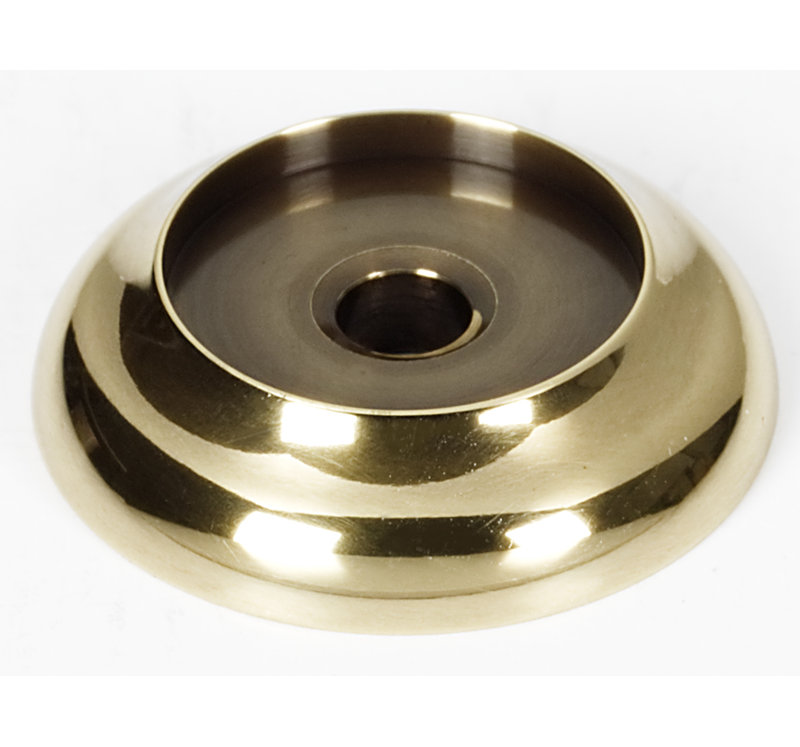Metal Knob Backplate, Polished Antique