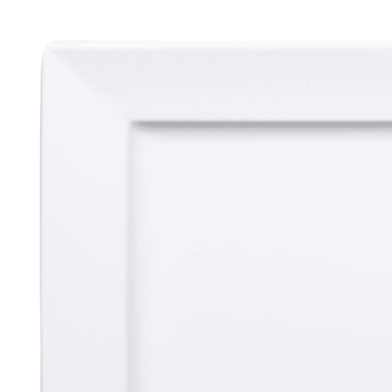 Plateau en mélamine Stratus, Blanc, H 0,88 po x l 13,5 po x P 8,5 po