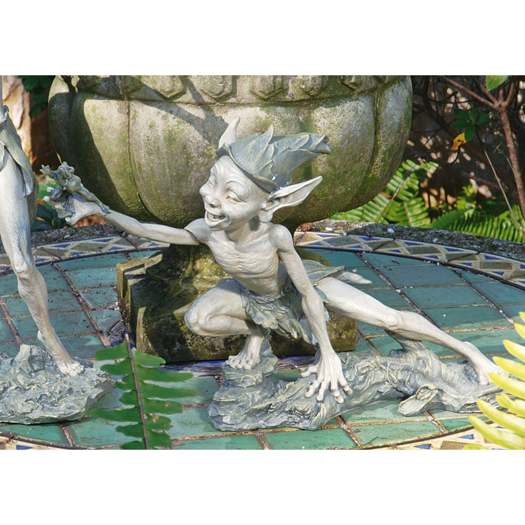 Garden Pixies Stretch Statue Design Toscano