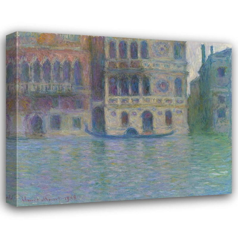 «Red Barrel Studio® Monet», galerie d'art sur toile tendue par Claude, Palazzo Dario, Venise, H 20 po x l 24 po