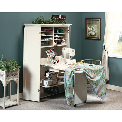 Sewing Craft and Sewing Armoire with Table