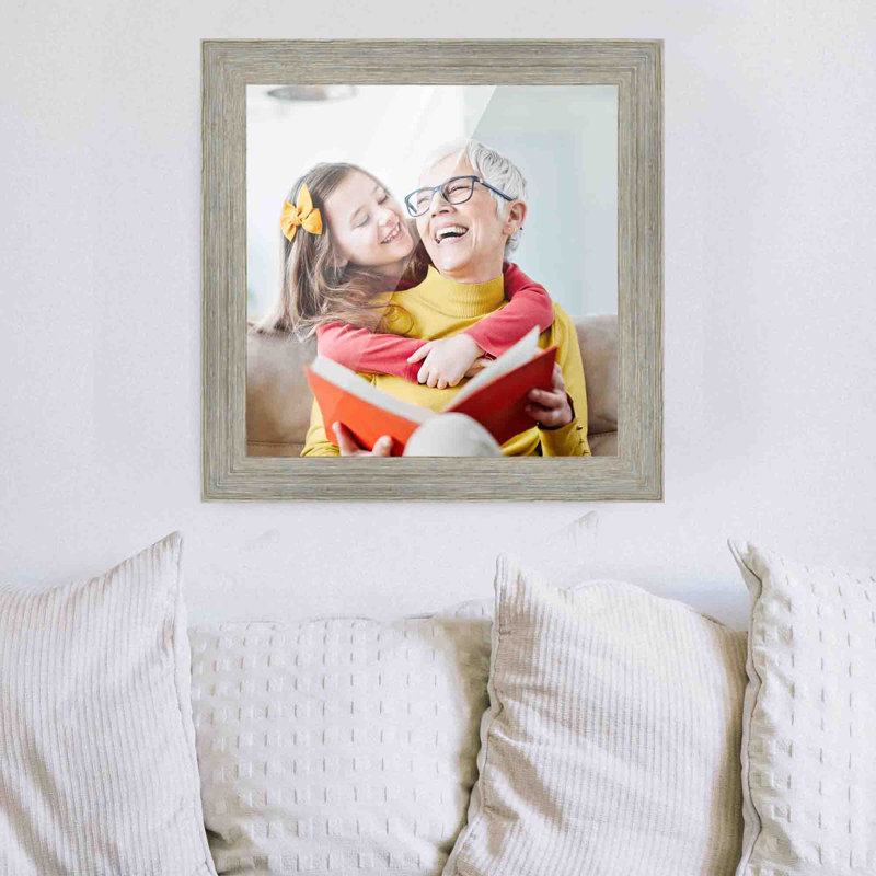 Wood Picture Frame, Grey, 15" x 15"