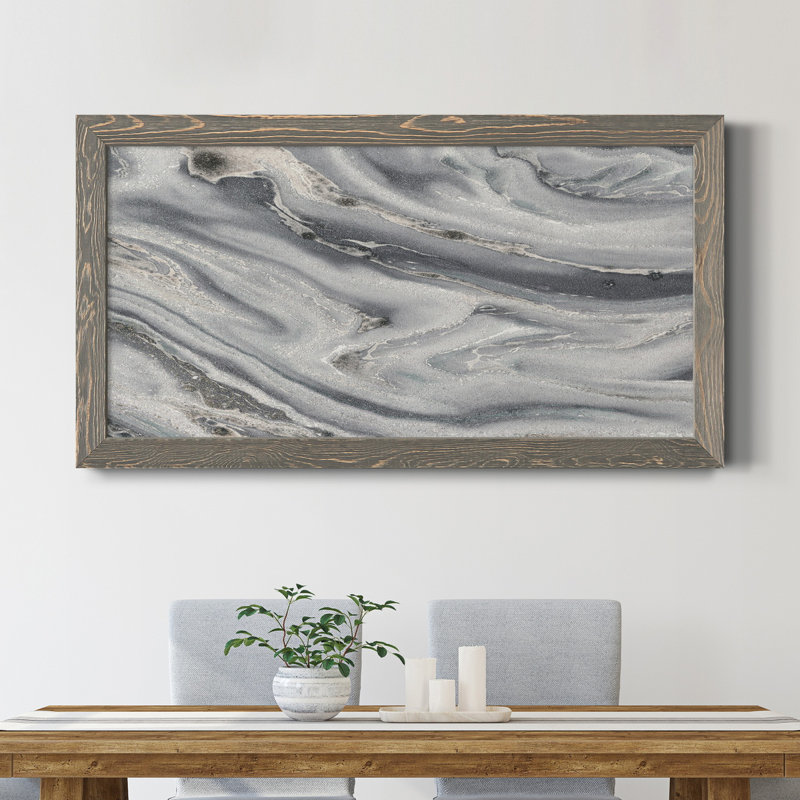 Toile encadrée de qualité supérieure prête à être accrochée, Cadre gris