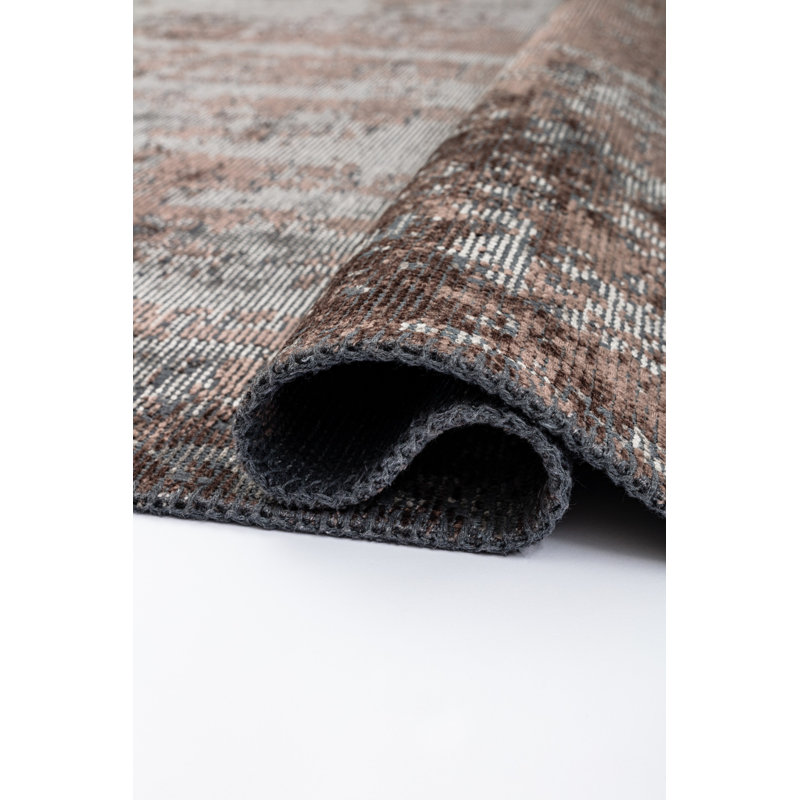 Rapture Brown/Gray Abstract Luxury Area Rug, Rectangle 7'10" x 11'2"