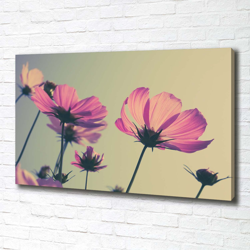 Pink Flowers - Wrapped Canvas Print