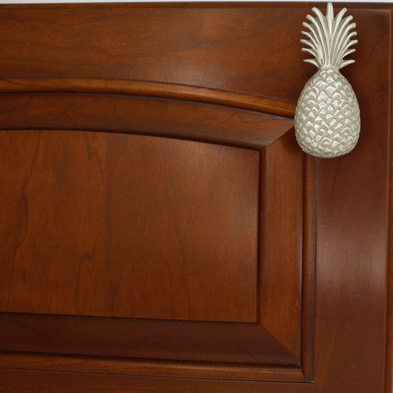 3 1/2" Pineapple Medium Knob, Brushed Nickel