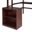 Lit mezzanine simple avec bureau, tableau d'écriture et armoire, parfait pour un espace compact et multifonctionnel-809053773-809053775