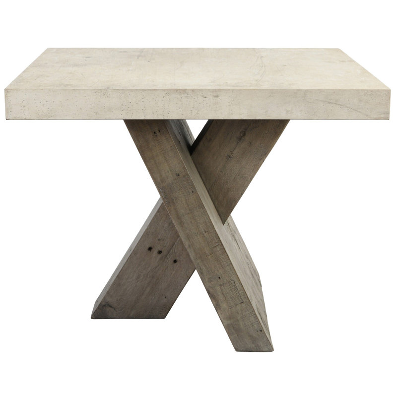 Table de bout Durant, Beige blanc / gris
