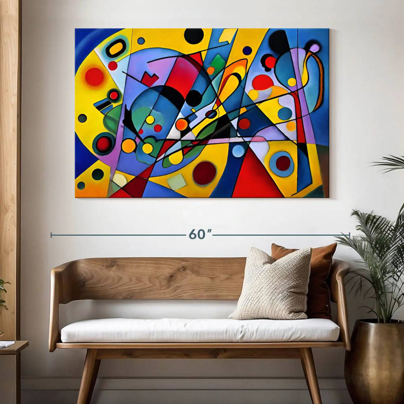 Avery Emulation of Abstract Kandinsky I, H 34 po x l 51 po