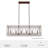 Chevron 6 Light Linear Rectangle Chandelier-74777689