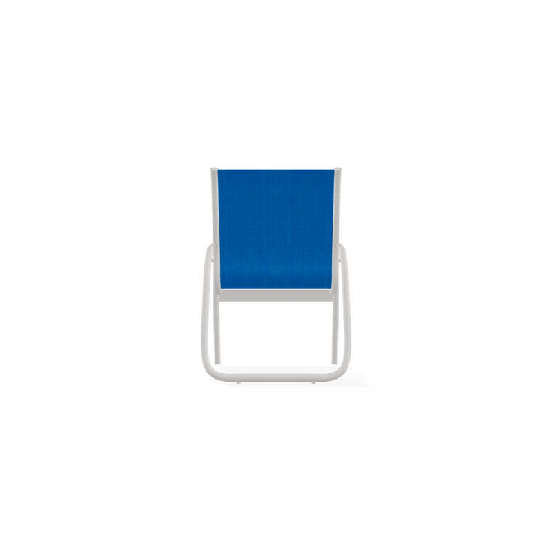 Fauteuil de patio Gardenella, Neige texturée, Bleu pacifique 28D