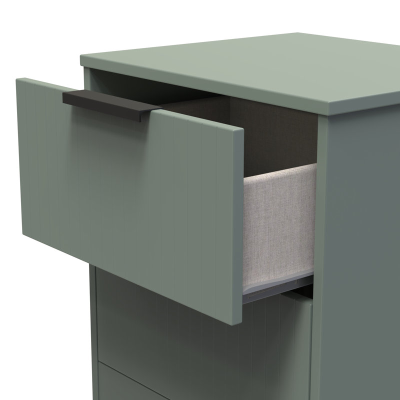 Las Vegas 45 cm W Bedside Table, Reed Green