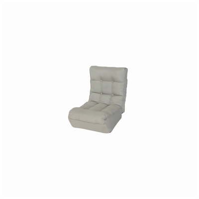 ZenRelax 23.6" W x 41.3" D x 29" H 4-Position Adjustable Metal Reclining Floor Chair