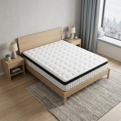 12" Hybrid Pocket Coil Gel Memory Foam King Mattress