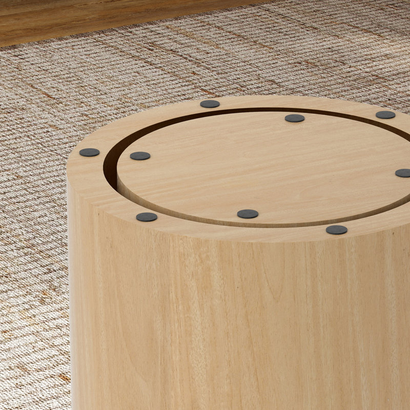 Ensemble de tables basses gigognes 19,7 po, Jaune