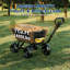 1400lbs 7Cu.Ft. Garden Dump Cart Tow Behind with 2-in-1 Convertible Handle and 13in All Terrain Wheels Heavy Duty Poly Pull Behind Yard Dump Wagon ATV Trailer for Lawn Mower Tractor