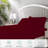 100% Egyptian Cotton Queen Size Sheet Set 1000 Thread Count Luxury Ultra Soft Bed Sheets Fits Mattress Upto 18" Inch Deep Pocket, Queen Size - Burgundy Stripe-125132449-125132422
