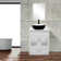 Arza 24'' Single Bathroom Vanity with Solid Surface Top with Mirror
