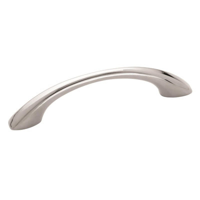 Vaile 3-3/4 inch (96mm) Centre-to-Centre Polished Chrome Cabinet Pull