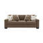 Ensemble de salon en suède / tissu 3 pièces Darya (1 chaise, 1 causeuse, 1 canapé)