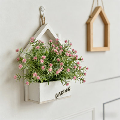 Couronne de linteau artificielle à fleurs séchées