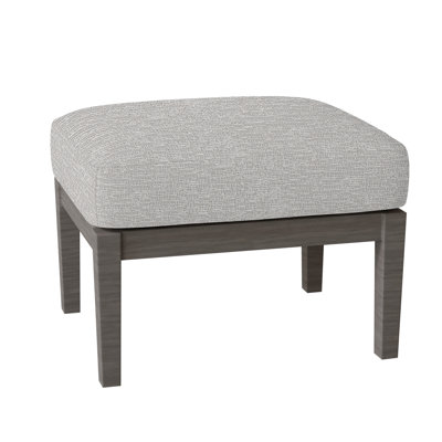 Lattice Outdoor Ottoman with Cushion