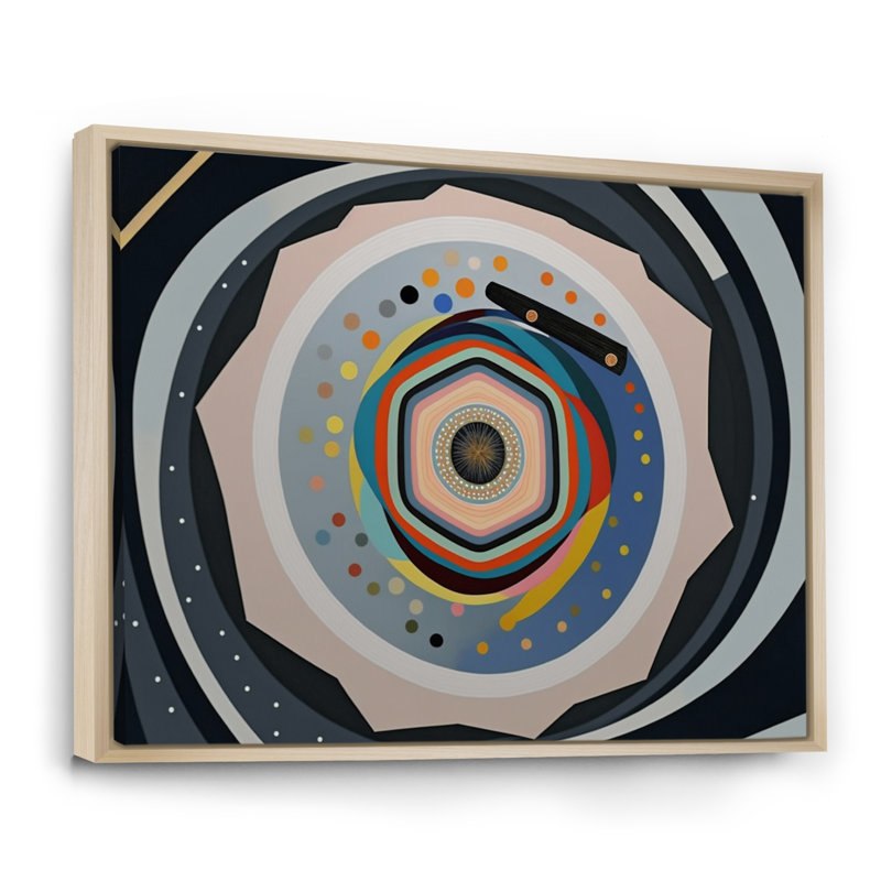 Découverte de l'art de l'alignement spirituel - reproduction sur toile, Cadre naturel flottant, H 16 po x l 32 po x P 1 po