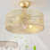 Boho Ceiling Fan With Light And Remote Control, 6-Speed Reversible Motor, Caged Design With Metal Engraving For Bedroom, Living Room, Nursery