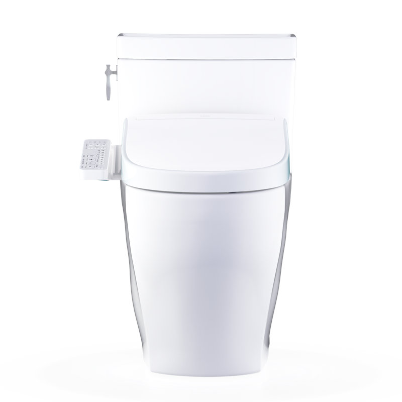 Toilette allongée une pièce 1,28 GPF TOTO® WASHLET + ®, siège de bidet WASHLET, blanc - 1,28 GPF - mW6263346CEFG # 01