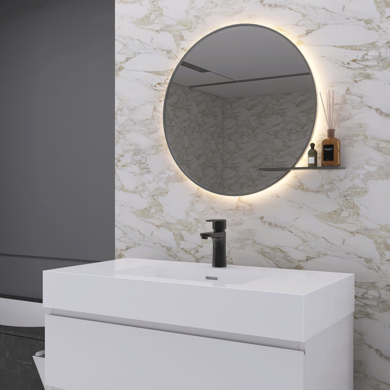 Meuble-lavabo simple Nihat, Blanc, Blanc