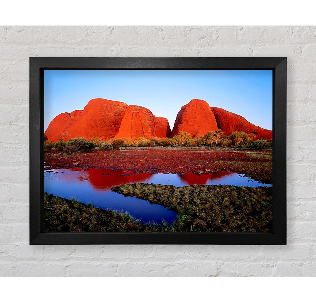 Ayres Rock River View (Uluru) - Einzelner Bilderrahmen Kunstdrucke