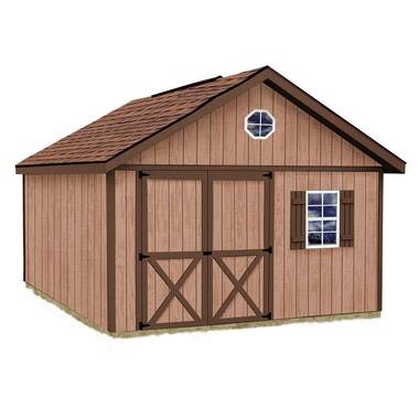 Handy Home Products Manhattan 12 ft. x 24 ft. Garage Wood Storage Shed (288  sq. ft) 19593-8 - The Home Depot