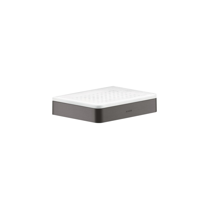AXOR Universal Softsquare Soap Dish, Gunmetal Black