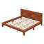 Base de lit en bois avec tête de lit, lit plateforme Mid-Century moderne-763722729-763722725
