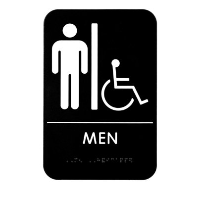 Enseigne Braille pour personnes à mobilité réduite