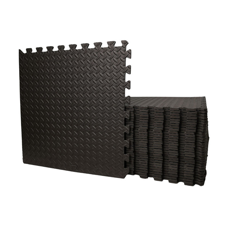 Samuel Alexander 32 Piece EVA Foam Floor Protective Tiles / Mats 60x60cm Each Set For Gyms, Kitchens, Garages, Camping, Kids Play Matting, Floor Mats Set Covers 11.52 sqm (124 sq ft)