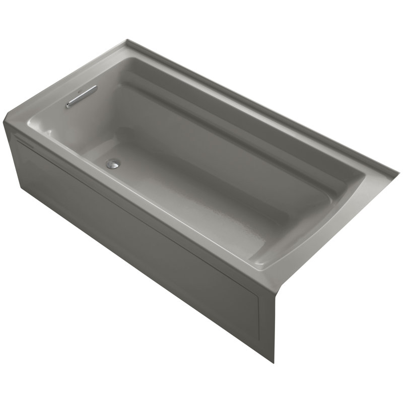 Archer 72" x 36" Soaking Bathtub, Cashmere, Left