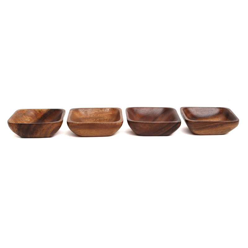 Solid Wood Decorative Bowl