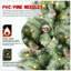 Arbre de Noël avec 400 lumières DEL blanc chaud - 1348 pointes en PVC et aiguille dure, 82 pommes de pin, conception à branches articulées, support en métal robuste, arbre de Noël réaliste-124881126