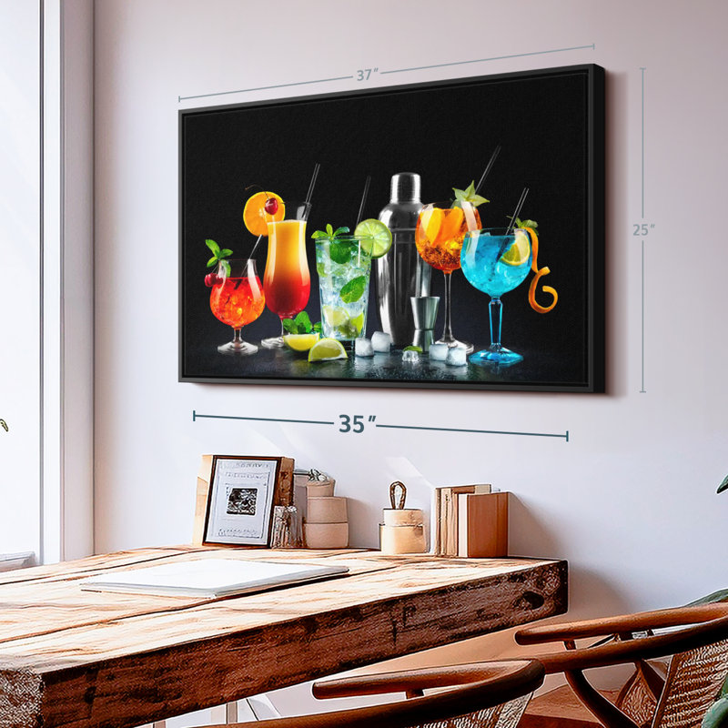 Impression sur toile Snedicor Bar Cocktail, H 13 po x l 19 po
