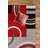 GLORYRUGS Modern Red Hand-Carved Area Rug with Fluffy Texture for Indoor Living-470745177