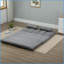 Canapé-lit convertible HOMcom - L 51,25 po avec 2 coussins, dossier réglable | Gris clair | Polyester-1506336915
