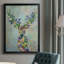 Fantastic Florals Deer, Portrait, reproduction encadrée de qualité supérieure - prête à être accrochée-88285404-88285405